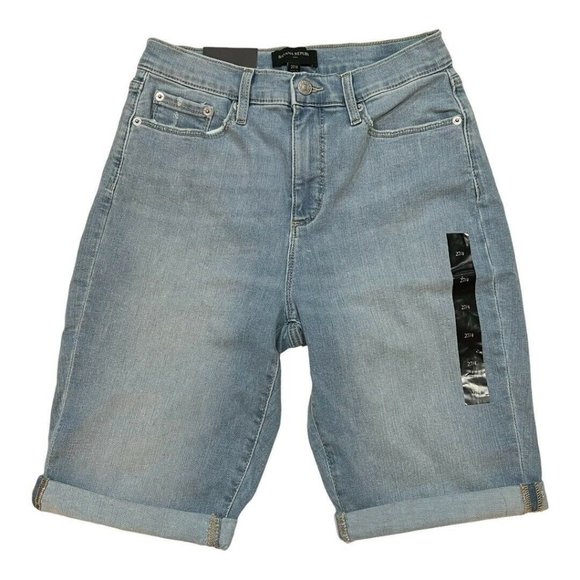 Banana Republic Pants - NWT BANANA REPUBLIC 10" Denim Shorts Sz 4 Bermuda Light Wash #667873